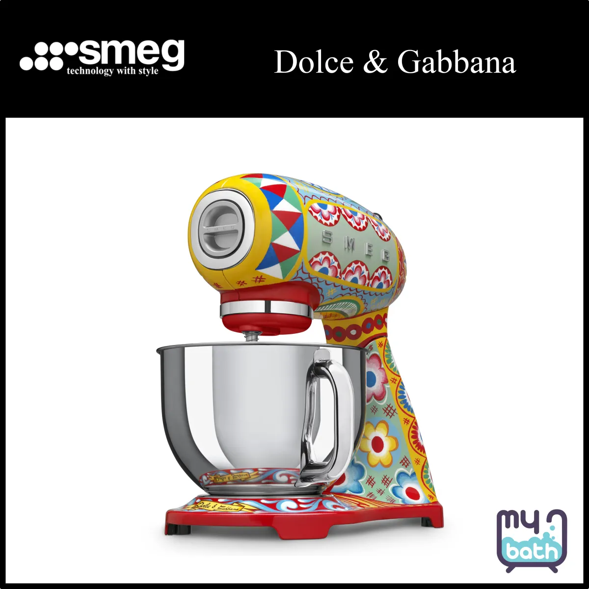 Smeg SMF03DGUK Dolce & Gabbana Stand Mixer - Sicily Is My Love | Lazada