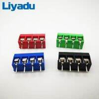 10PCS/LOT KF301-4P Splicing screw type PCB spacing 5.0 connector terminals terminal Blue/green KF301