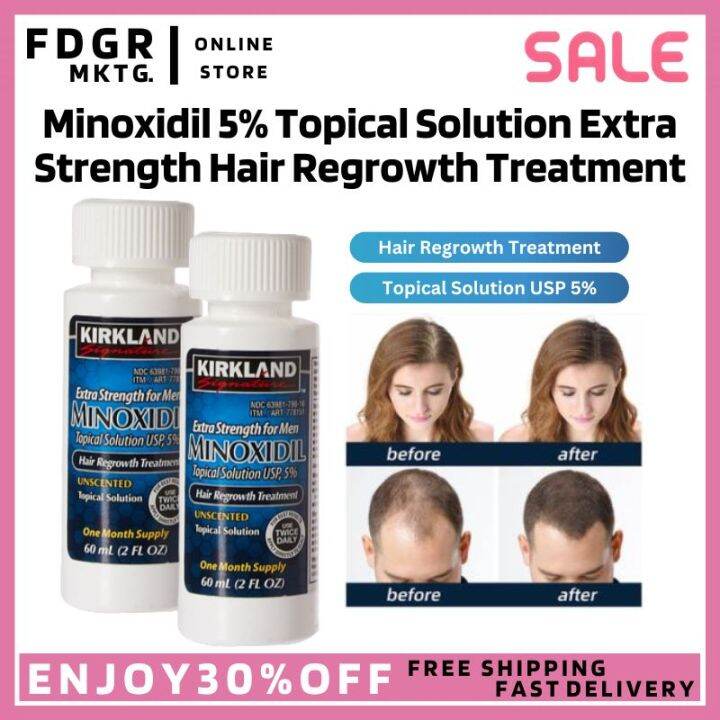 Minoxidil 5% Topical Solution Extra Strength Hair Regrowth Treatment ...