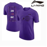 Li Ning เสื้อแบดมินตันใหม่ลูกวอลเลย์บอลแขนสั้นเสื้อเชิ้ตทางวัฒนธรรมสำหรับทั้งหญิงและชายดูดซับเหงื่อแห้งเร็วการแข่งขันเทนนิสเสื้อยืดเล่นปิงปองการแข่งขันเสื้อกีฬาผ้าเจอร์ซีย์กีฬา