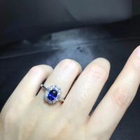 Natural sapphire ring, 925 silver exquisite style, best selling quality, classic style