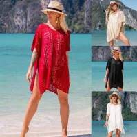 --D0512 The new 2023 in Europe and the knitting beach blouse sexy bikini smock hollow out hook flower holiday is prevented bask in unlined upper garment