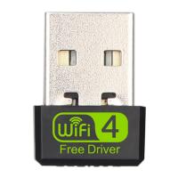 150Mbps Mini WiFi Adapter USB Free Driver Wi Fi Dongle Network Card Ethernet Wireless Wi-Fi Receiver for Desktop PC Laptop  USB Network Adapters