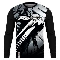 2023 design premium black raider dri-fit editionmotorcycle jersey cycling jersey long shirt，Can be customization