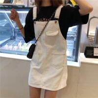 CODiy085671 Womens age-reducing denim suspender skirt female age-reduci女装减龄牛仔背带裙女减龄背带裙女韩版宽松显瘦洋气短裙连衣裙女wuqw7254.my【南风美衣OL】