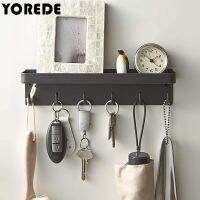 【YF】 YOREDE Door Back Key Hook Storage Rack Magnetic Shelf For Living Room Bathroom Self Adhesive Organizer Home Accessories