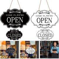 【hot】▣₪  and Closed Business Sign Stores Hanging 11.8 x 7.9 0.2  Sided Reversible