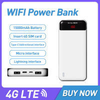 UNIWA G15 Portable 4G Lte Wifi Router 150Mbps With Sim Card Slot pocket hotspot 10000mAh Mifi Charge Supprt 10 User