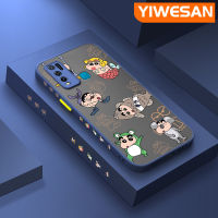 YIWESAN เคส Y50สำหรับ VIVO Y30 Y30i,เคสโทรศัพท์ผิวด้านแข็งกันกระแทกขอบเคสคลุมทั้งหมดป้องกันเลนส์กล้อง