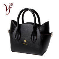 Famous Design Lovely Womens Leather Top-Handle Shoulder Bags Female Cute Cat Messenger Handbags Lady Small Totes Wonderful Gift