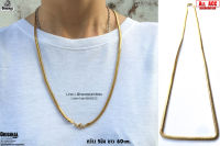 สร้อยคอกระดูกงูแบน5มิล necklace hiphop สแตนเลสแท้ Stainless แฟชั่นชาย แฟชั่นผู้หญิง 316l allacc