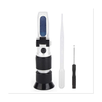 1Set Handheld Refractometer RHB-90ATC Digital Digital Brix Refractometer Honey Moisture Tester Sugar Content Meter 0-90% Metal