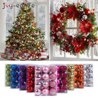 24pcs 3cm Christmas Ball Xmas Tree Balls Christmas Tree Ornaments Bauble Hanging Home Decorations Bolas Natale decor Navidad2020