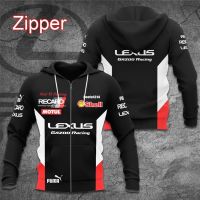 Xzx180305 Lexus gazoo F1 racing 2023 MOTUL mens jackets at spring queen zipper Hoodie