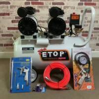 HOT** ETOP ปั๊มลม 50 ลิตร แบรนด์ดัง เสียงเงียบ ปั๊มลมโรตารี่ ปั๊มลมออย รุ่น XH60050L + อุปกรณ์เสริมตามในรูปครับ ส่งด่วน ปั้ ม ลม ถัง ลม ปั๊ม ลม ไฟฟ้า เครื่อง ปั๊ม ลม