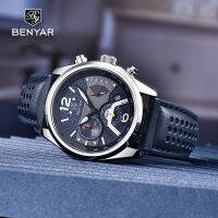 BENYAR 2021 New Mens Watches Top nd Luxury Quartz Watch For Men Multi-Function Chronograph Sport Waterproof Relogio Masculino