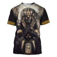 - T SHIRT[KiPgtoshop]  New PLSTAR cosmos Horace antique plastic GD Pharaoh eye anubis face 3D printing T Unisex Fashion streetwear S-2