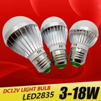 ไฟหลอดไฟ LED E27 E14 DC 12V Smd 2835ชิปโคมไฟ E27 3W 6W 9W 12W 15W 18W หลอดไฟสปอตไฟ Led หลอดไฟ LED หลอดไฟ LED S