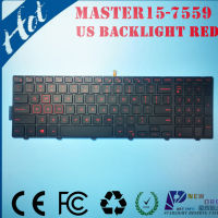 US LAPTOP Backlight keybaord for Master inspiron15 7558 7558 7559 5577 5576 5578 Serries RED 0KF83C