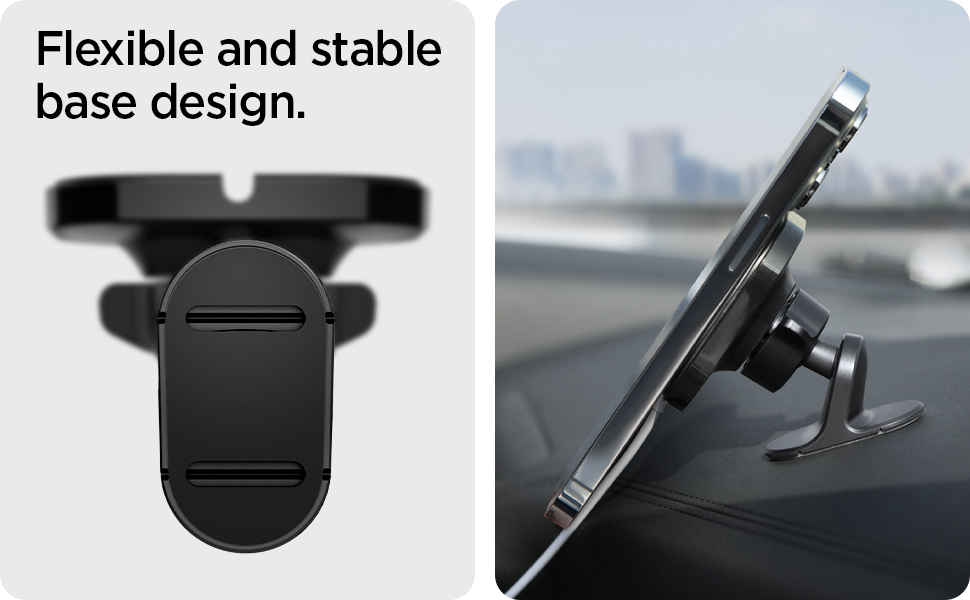 2022 Updated Design Spigen Mag Fit Phone Holder Car Mount Designed for Magsafe Requires USB-C Car Charger Charger Not Included 