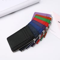 Slim Real Leather Card Holder 8 Slots Thin Minimalist Credit Card Case Protector Coin Purse Small Leather Wallet For Men Women Card Holders