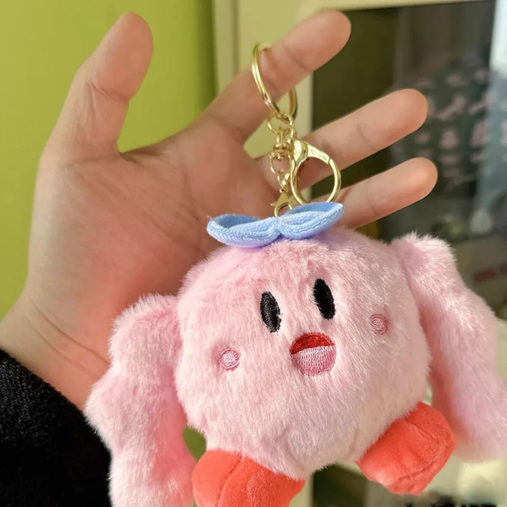 NAN XIANG Cartoon Kids Toy Anime Pendant Children Girls Kirby Plush Doll  Plush Keychain Anime Plush Pendant Animal Plush Toy Muscles Plush Keychian Muscles  Kirby Plush Keyring Kirby Stuffed Toys Backpack Pendant |