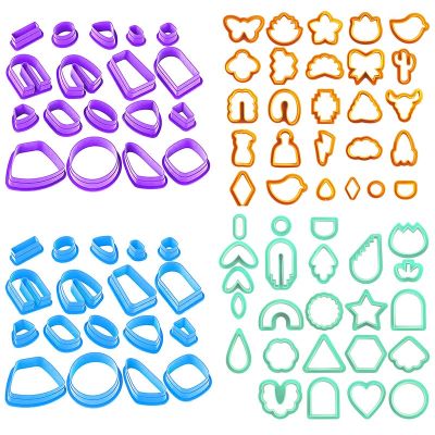 Polymer Clay Cutters Kit Earrings Ceramic Craft Cutting Mold Baking Mould Handmade DIY Jewelry Making Tools Cake Cookie Cutters Health Accessories