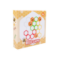 Wooden Bee Entrance Game Childrens Baby Early Childhood Education Puzzle Parent-Child Interactive Brain Force Enlightenment Toy