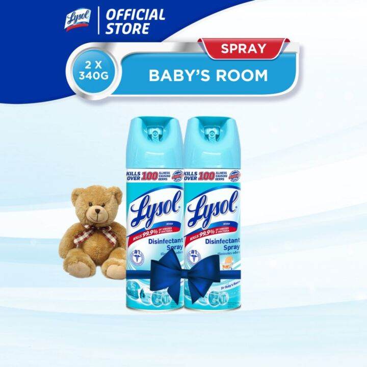Lysol Disinfectant Spray Baby's Room 340g Twin Packღ Lazada PH