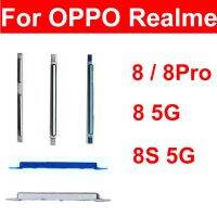 ปุ่มปรับระดับเสียงด้านข้างพลังงานสำหรับ OPPO Realme 8 Pro 8i 8 8 8S 5G 9 Pro อะไหล่ปุ่มที่ปรับเสียงขึ้นลงปุ่มขนาดเล็ก