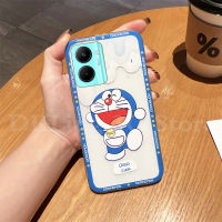 เคสนิ่มลายการ์ตูนสำหรับ VIVO Y36 5G ฝาหลังโปร่งใสกันกระแทกซิลิโคนโดราเอมอนน่ารัก TPU VIVOY36เคสโทรศัพท์2023