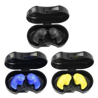 Swimming Earplugs Waterproof Reusable Silicone Ear Plugs Diving Water Surf Swim Water Proof Touch Ear Buds Swimming Pool Tool Accessories Accessories