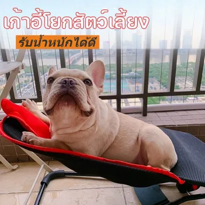【Yohei】เก้าอี้โยกสัตว์เลี้ยง เปลสุนัขโยกเยกหมา เตียงแมวความจุแบริ่งที่แข็งแกร่งเป็นพิเศษ ที่นอนสัตว์เลี้ยงปรับระดับได้