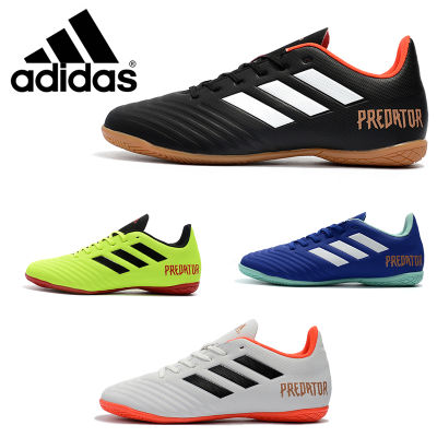 【จัดส่งรวดเร็วภายใน 24 ชั่วโมง】Adidas 18.1 TF รองเท้าฟุตซอล สีดำและสีขาว รองเท้าฟุตซอลแพน รองเท้าฟุตซอล