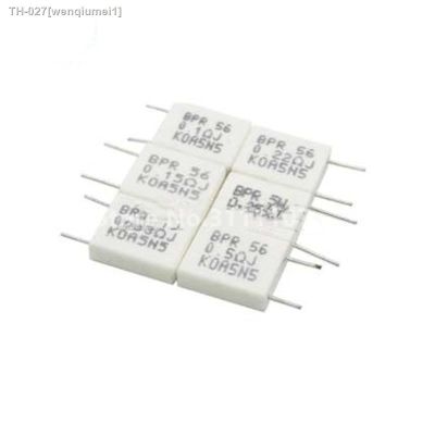 ∈♘☏ 10PCS/LOT BPR56 5W 0.1R 0.1 ohm 5w Non-inductive Ceramic Cement Resistor Wirewound Resistance