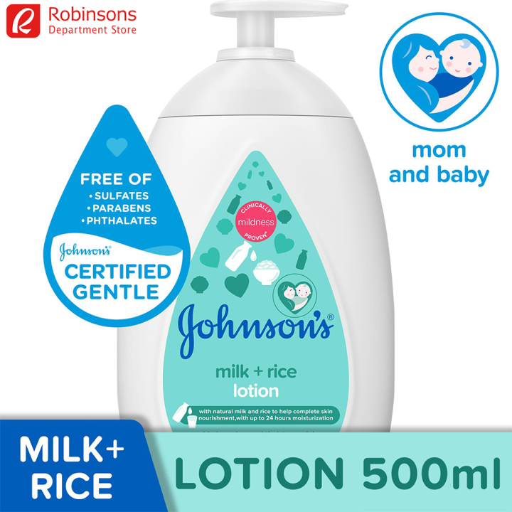 Johnson's Baby Milk + Rice Lotion 500ml Lazada PH