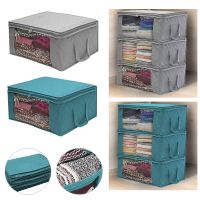 3Pcs Quilt Clothes Storage Bag Capacity Duvet Blanket Sorting Bags Dustproof Closet Under-Bed Storage Moisture Proof Organizer