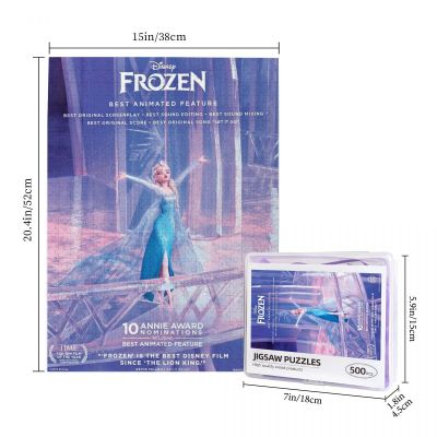 Disney Frozen (2) Wooden Jigsaw Puzzle 500 Pieces Educational Toy Painting Art Decor Decompression toys 500pcs