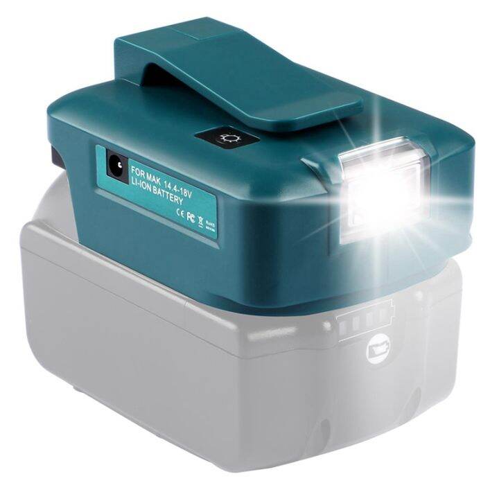 for-makita-adp05-14-4v-18v-lion-battery-usb-type-c-converter-port-with-led-light-spotlight-outdoor-light-for-makita