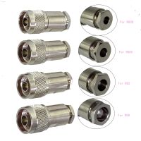 ♙☃✌ 1Pcs N Male PLUG Female Jack clamp RG8 LMR400 / RG5 RG6 / RG8X LMR240 / RG58 RG142 LMR195 RF Coaxial connector Wire Terminal