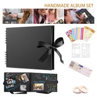 Photo Albums 80 Black Pages Memory Books A4 Craft Paper DIY Scrapbooking Picture Wedding  Anniversary Birthday Childrens Gift  Photo Albums