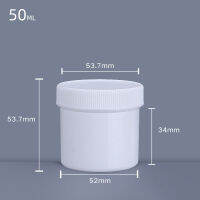 10pcs of 50ML Plastic Containers Reusable White Jar with screw lid for Travel Make-up Cosmetic Creams Lotions BPA Free