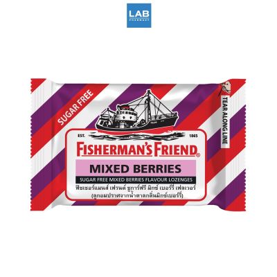 Fisherman’s Friend Sugar Free Mixed Berries 25g- ฟิชเชอร์แมนส์ เฟรนด์ ลูกอม ลดการระคายคอ