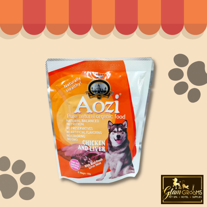 Aozi Organic Pouch DOG Wet Food 100g Lazada PH