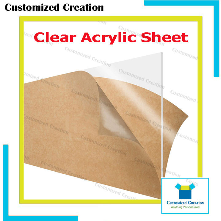 Acrylic Sheet Big Sizes 2ft x 2ft or 3ft or 4ft Plastic Glass