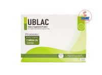 UBLAC Bacillus coagulans 10mg ยูแบล็ค โพรไบโอติก (ผลิตภัณฑ์เสริมอาหาร) ท้องอืด ท้องเฟ้อ ขับถ่าย 1กล่อง/30เเคปซูล