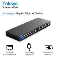 Linksys LGS116 16-Port Business Desktop Gigabit Switch เน็ตเวิร์คสวิตช์สำหรับธุรกิจ รับประกันตลอดการใช้งาน