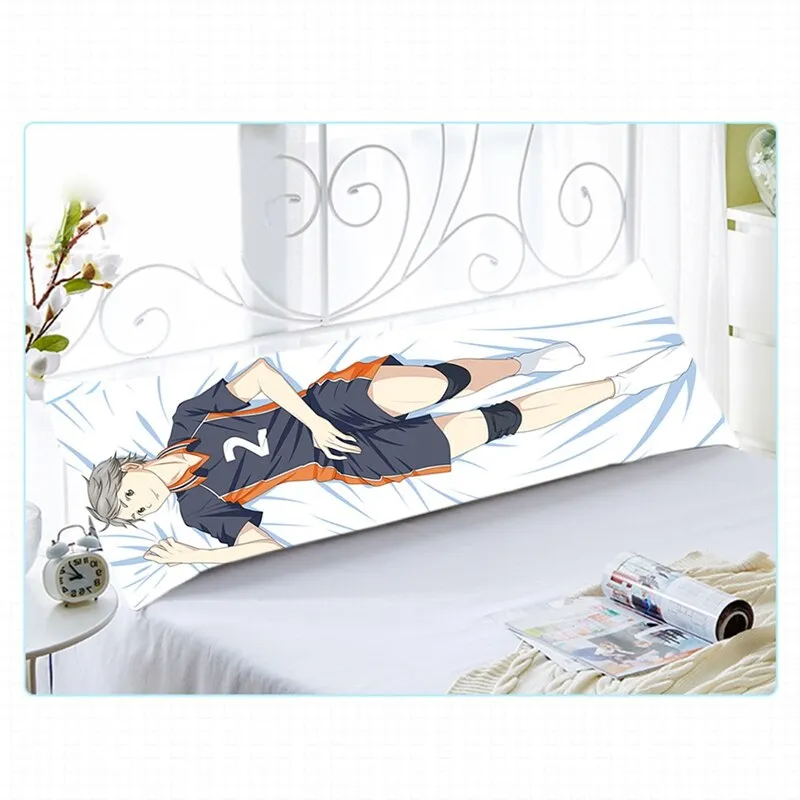 Anime Vôlei Karasuno Cosplay Dakimakura Corpo Haikyuu!! Capa de travesseiro  manga hinata shoyo cama abraçando fronha de corpo – comprar a preços