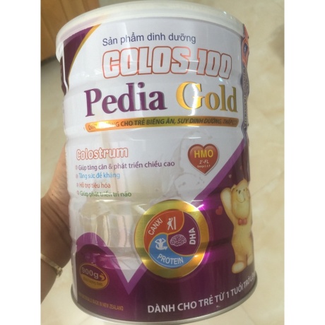 Sữa bột colos 100 pedia gold 900g dành cho trẻ suy dinh dưỡng thấp còi biếng ăn nhẹ cân. 1