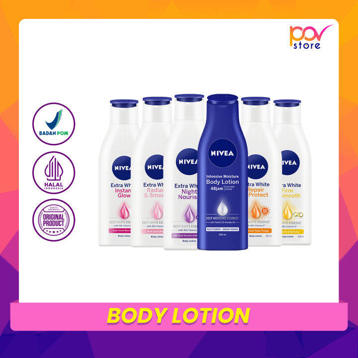 Nivea Body Lotion Extra White 100 Ml Body Lotion Body Creme Radiant